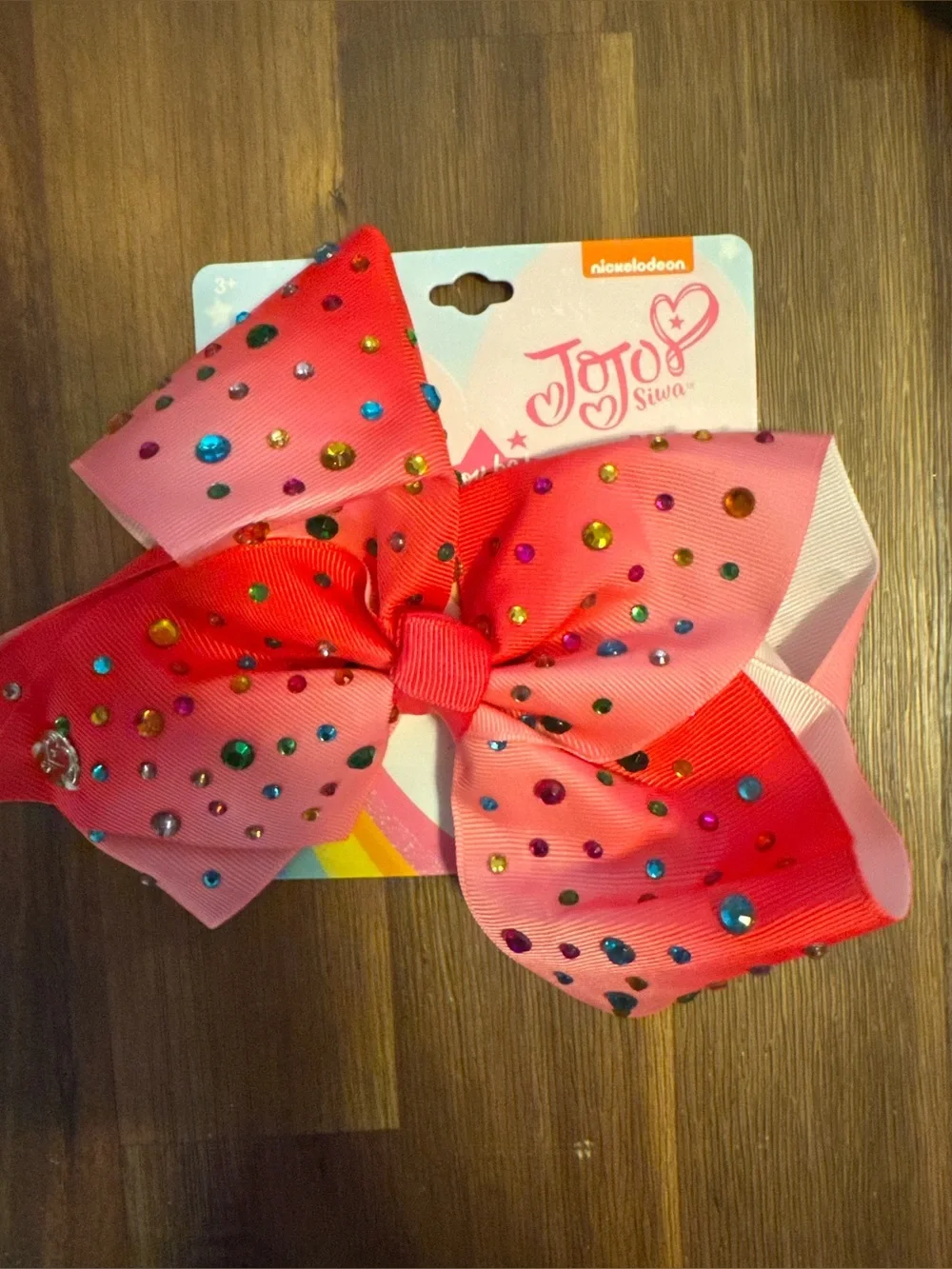 NWT JoJo Siwa Signature Gem-Studded Rhinestone Hair Bow - Nickelodeon